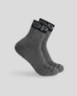 PSD Socks*3 Pack - Band Quarter - Grey/White/Black