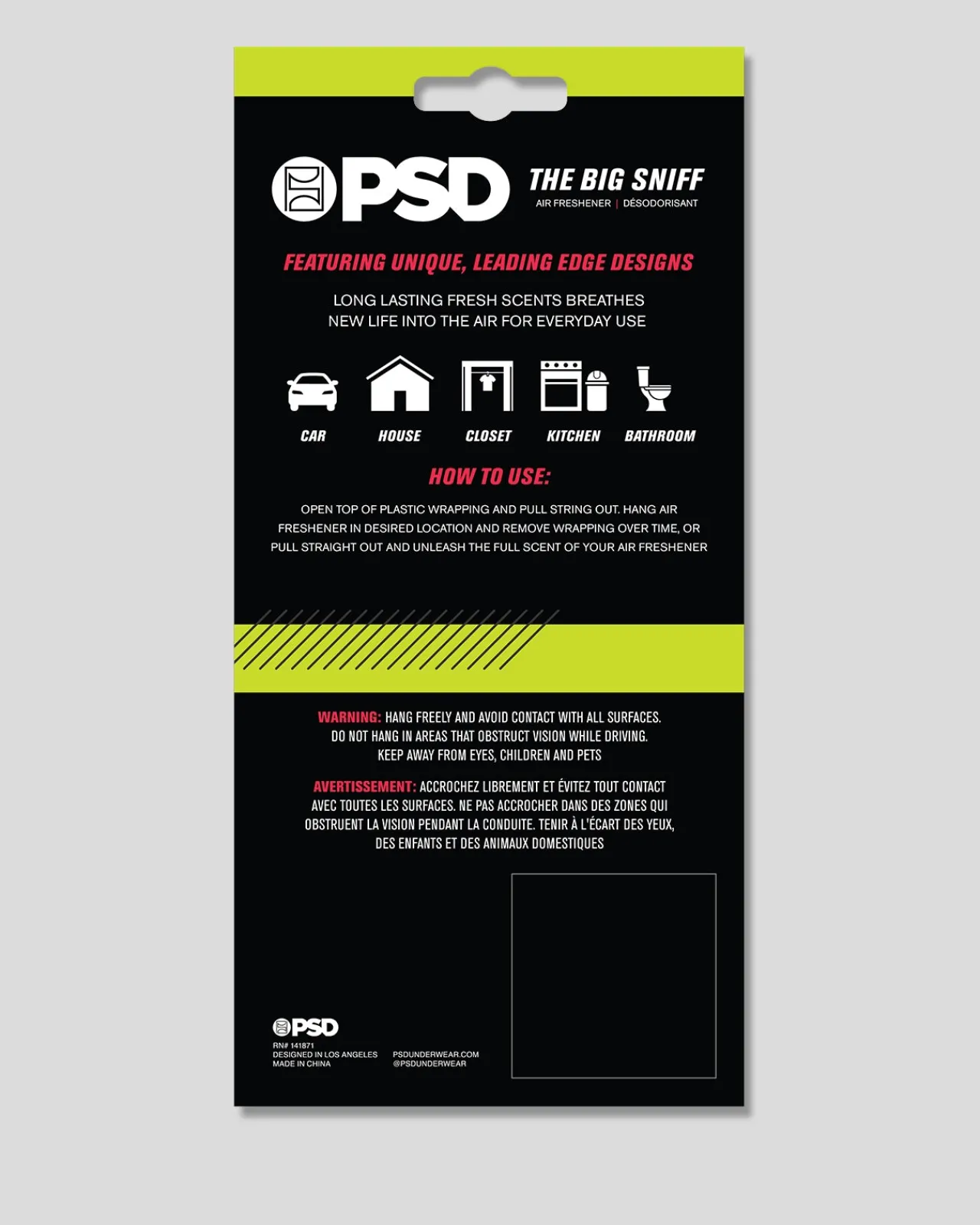 PSD Air Fresheners*3 Pack - Big Foot