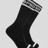 PSD Socks*3 Pack - Logo Stripe Crew - Black