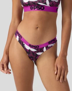 Women PSD Thongs|Core Standard*4 Pack - Playboy Purp