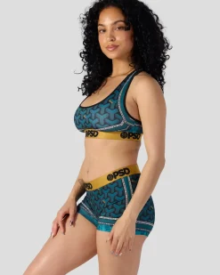 Women PSD Sports Bra|Core Standard*Baller Lux Teal