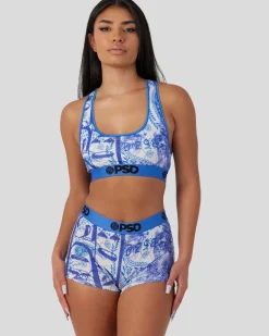 Women PSD Sports Bra|Core Standard*Benji Paisley