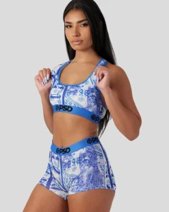 Women PSD Sports Bra|Core Standard*Benji Paisley