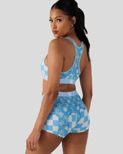 Women PSD Sports Bra|Core Standard*Blue Denim Drip