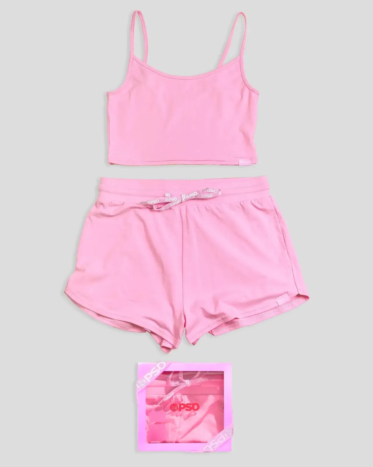 Women PSD Sleep Sets*Bubblegum Pink Modal - Cami Sleep Set