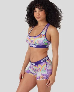 Women PSD Sports Bra|Core Standard*Care Bears - Retro