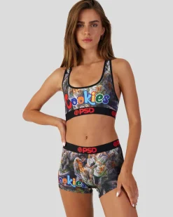 Women/BOY PSD Boy Shorts|Core Standard*Cookies - Flower