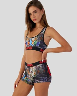 Women/BOY PSD Boy Shorts|Core Standard*Cookies - Flower