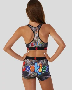 Women/BOY PSD Boy Shorts|Core Standard*Cookies - Flower