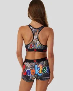 Women PSD Sports Bra|Core Standard*Cookies - Flower