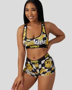 Women PSD Sports Bra|Core Standard*Cookies - Smiles