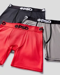 PSD Coolmesh|Packs*Cool Mesh 3 Pack - Red/Gray/Black