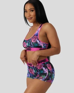 Women PSD Sports Bra|Core Standard*Drippin' Smoke