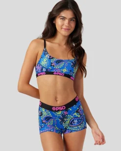 Women PSD Scoop Bralette|Core Standard*Electric Bandana