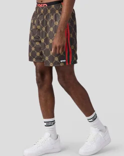 PSD Shorts*Emblem Lux Brown Active Short