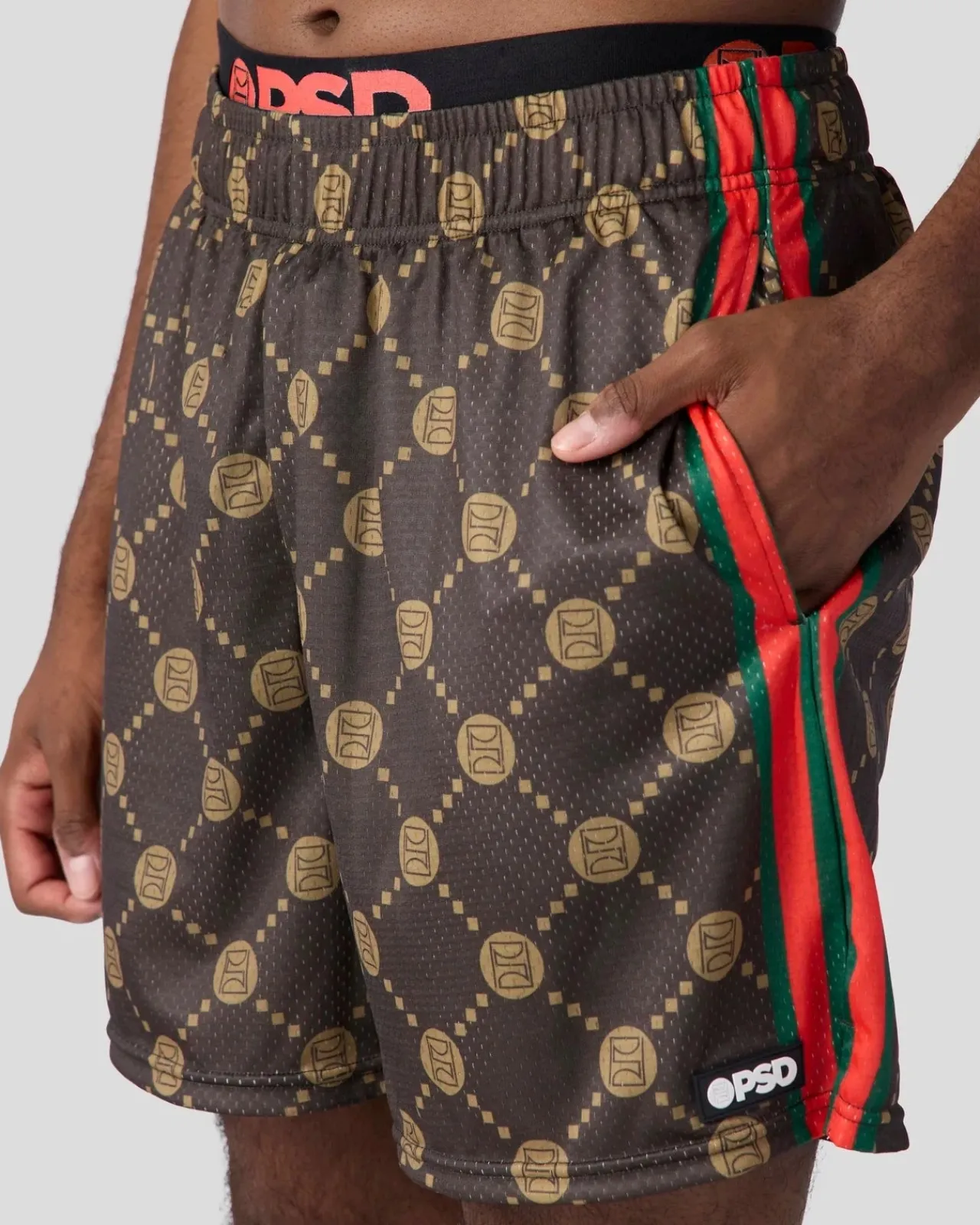 PSD Shorts*Emblem Lux Brown Active Short