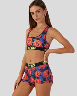 Women PSD Sports Bra|Core Standard*Floral Racer