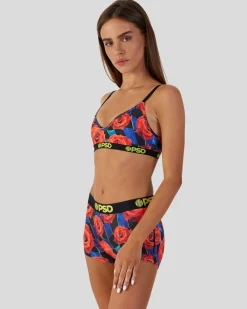 Women PSD V-Neck Bralette*Floral Racer