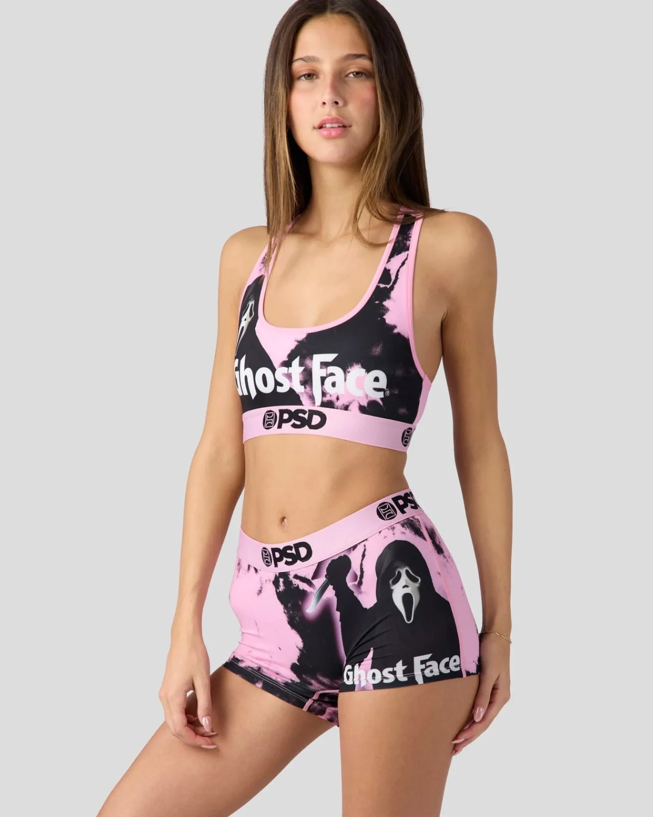 Women/BOY PSD Boy Shorts|Core Standard*Ghost Face - Pink