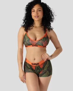 Women PSD Core Standard|V-Neck Bralette*Green Snake