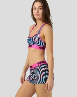 Women PSD Sports Bra|Core Standard*Holographic Daze