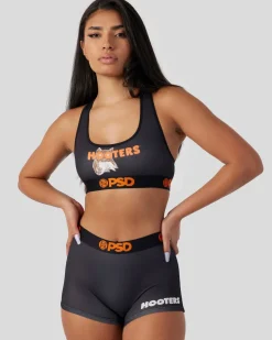 Women PSD Sports Bra|Core Standard*Hooters - Uniform Black