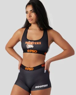 Women PSD Sports Bra|Core Standard*Hooters - Uniform Black