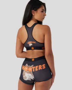 Women PSD Sports Bra|Core Standard*Hooters - Uniform Black