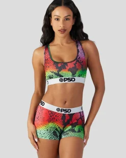 Women PSD Sports Bra|Core Standard*Infrared Snake