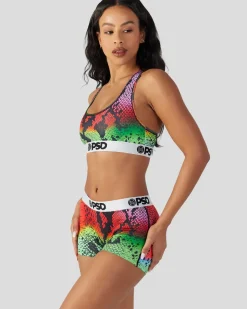 Women PSD Sports Bra|Core Standard*Infrared Snake