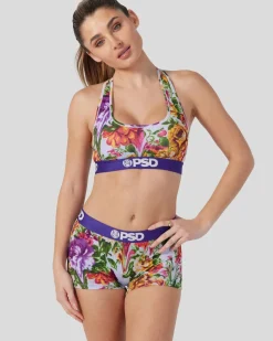 Women PSD Sports Bra|Core Standard*Izabela Guedes - Tapestry Meltdown