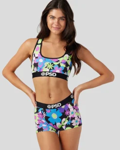 Women PSD Sports Bra|Core Standard*Katya Henry - Hippie Floral