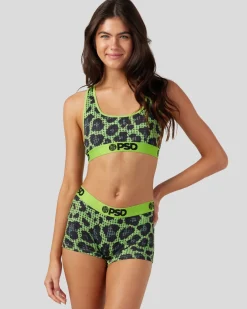 Women PSD Sports Bra|Core Standard*Katya Henry - Rhinestone Cheetah