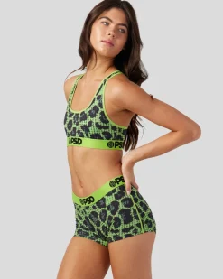 Women PSD Sports Bra|Core Standard*Katya Henry - Rhinestone Cheetah