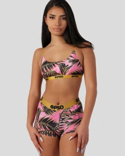 Women PSD Scoop Bralette|Core Standard*Katya Henry - Silk Palms