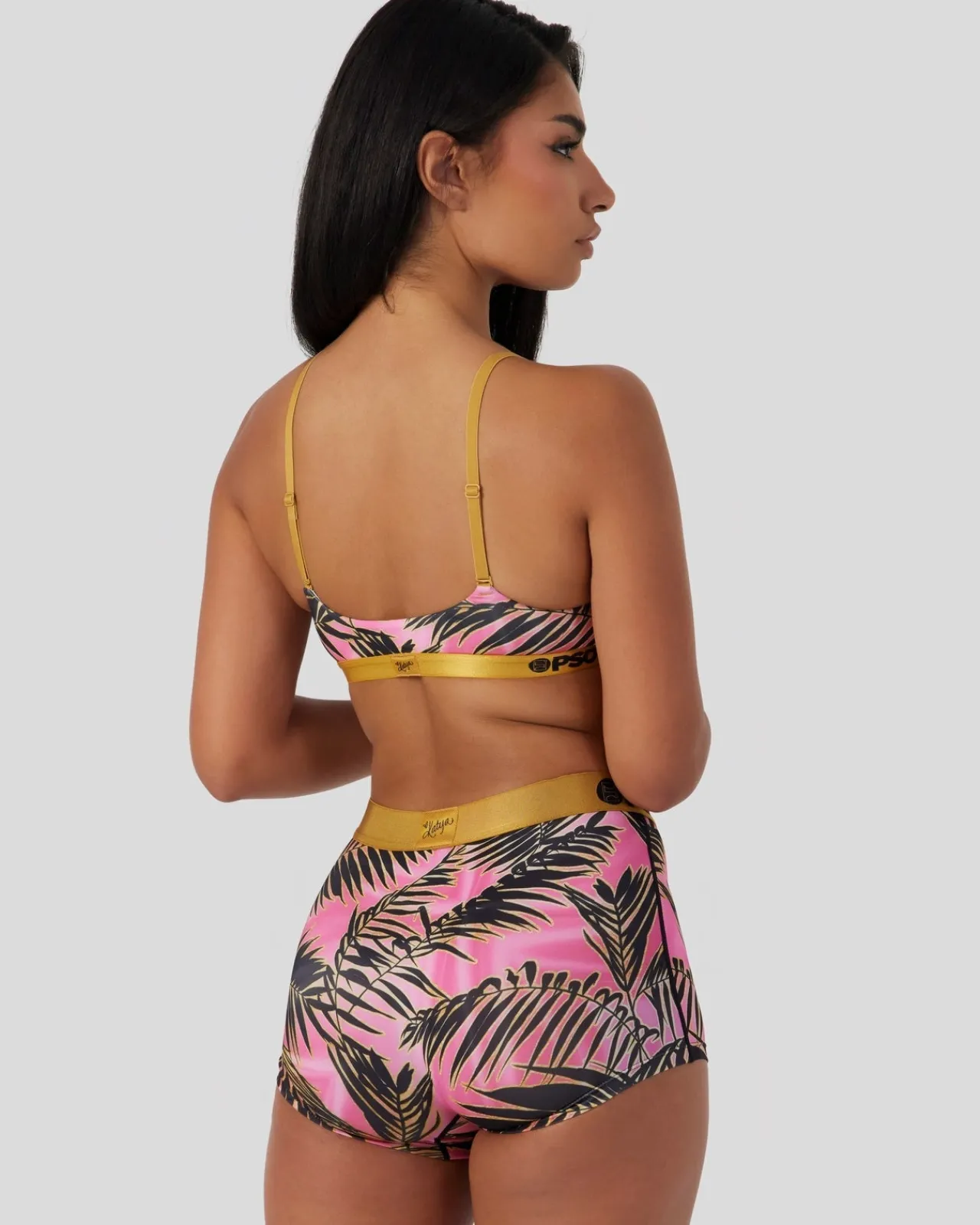Women PSD Scoop Bralette|Core Standard*Katya Henry - Silk Palms