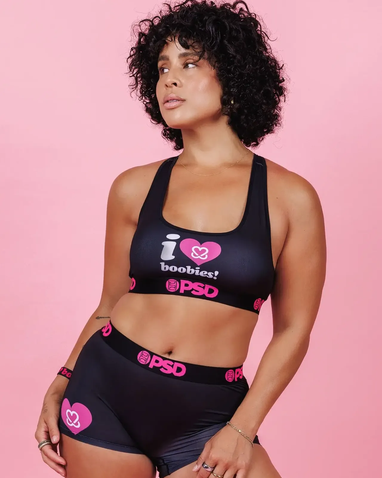 Women/BOY PSD Boy Shorts|Core Standard*Keep A Breast - I Heart Boobies