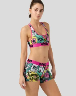 Women PSD Sports Bra|Core Standard*Liquid Death - Death Drip