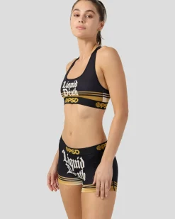 Women/BOY PSD Boy Shorts|Core Standard*Liquid Death - Liquid Death Black