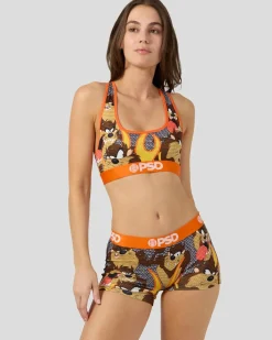 Women/BOY PSD Boy Shorts|Core Standard*Looney Tunes - Taz Bling