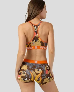 Women/BOY PSD Boy Shorts|Core Standard*Looney Tunes - Taz Bling