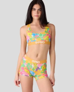 Women PSD Sports Bra|Core Standard*Looney Tunes - Tweety Hawaii