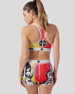 Women PSD Sports Bra|Core Standard*Marvel - Deadpool & Wolverine Holy Snikt!