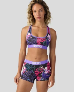 Women PSD Sports Bra|Core Standard*Marvel - Ghost-Spider Pop