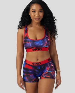 Women PSD Sports Bra|Core Standard*Marvel - Miles Morales