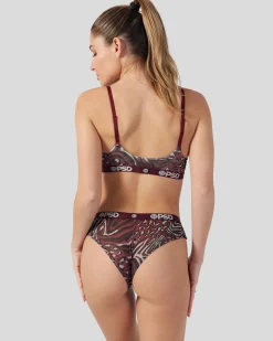Women PSD Scoop Bralette|Mesh*Mesh - Cheetah Mix