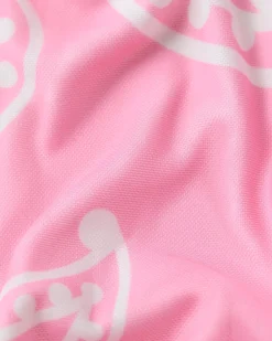 Women PSD Scoop Bralette|Mesh*Mesh - Pink Bandana