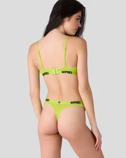Women PSD Thongs|Mesh*Mesh - Solid Yello Pop