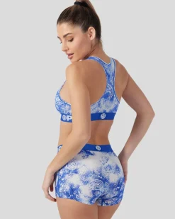 Women PSD Sports Bra|Modal Blend*Modal - Bandana Blues