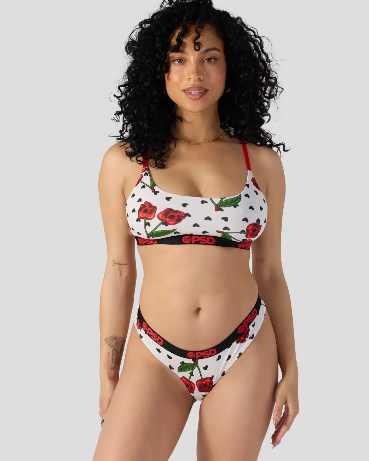 Women PSD Thongs|Modal Blend*Modal - Cherry Skullz